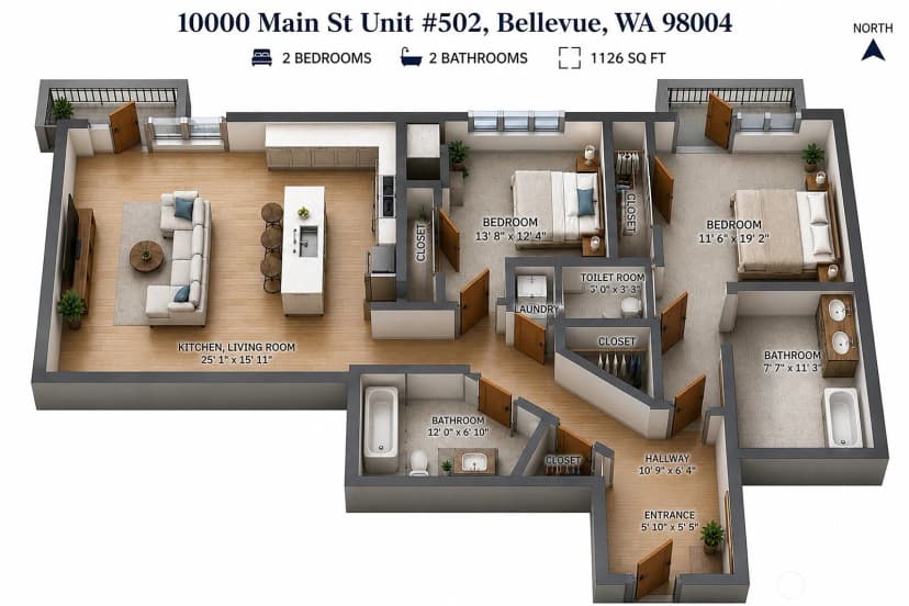 Property photo for 10000 Main Street #502, Bellevue photo 31
