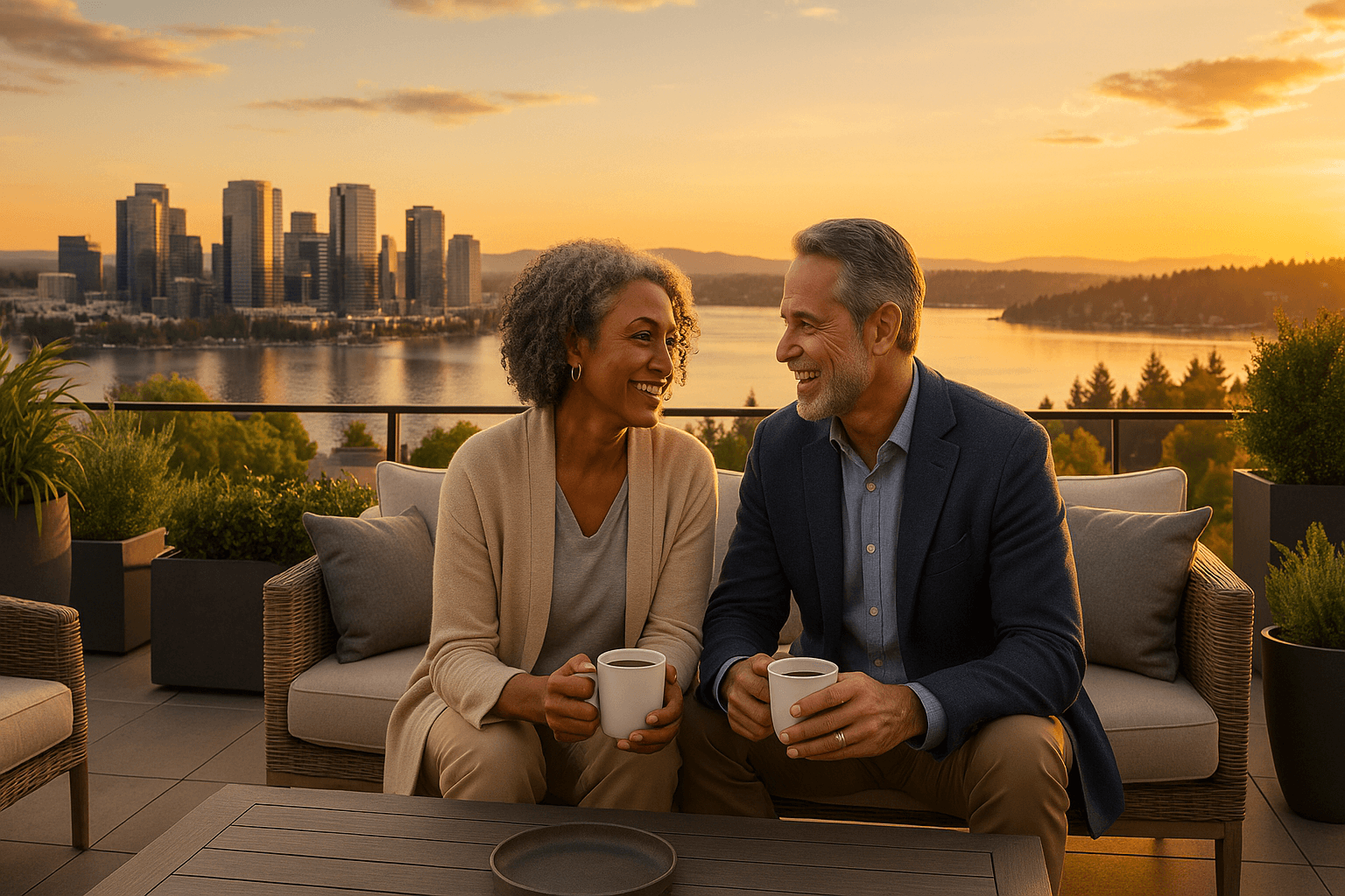 Bellevue Washington investment property skyline with Eastside commercial and multifamily buildings