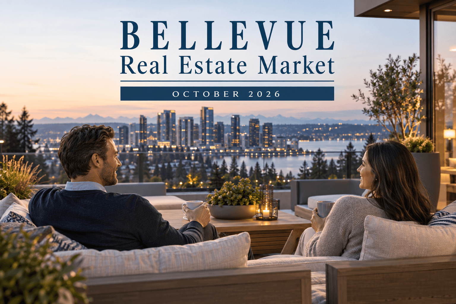 Bellevue Washington skyline and residential neighborhood in fall 2026