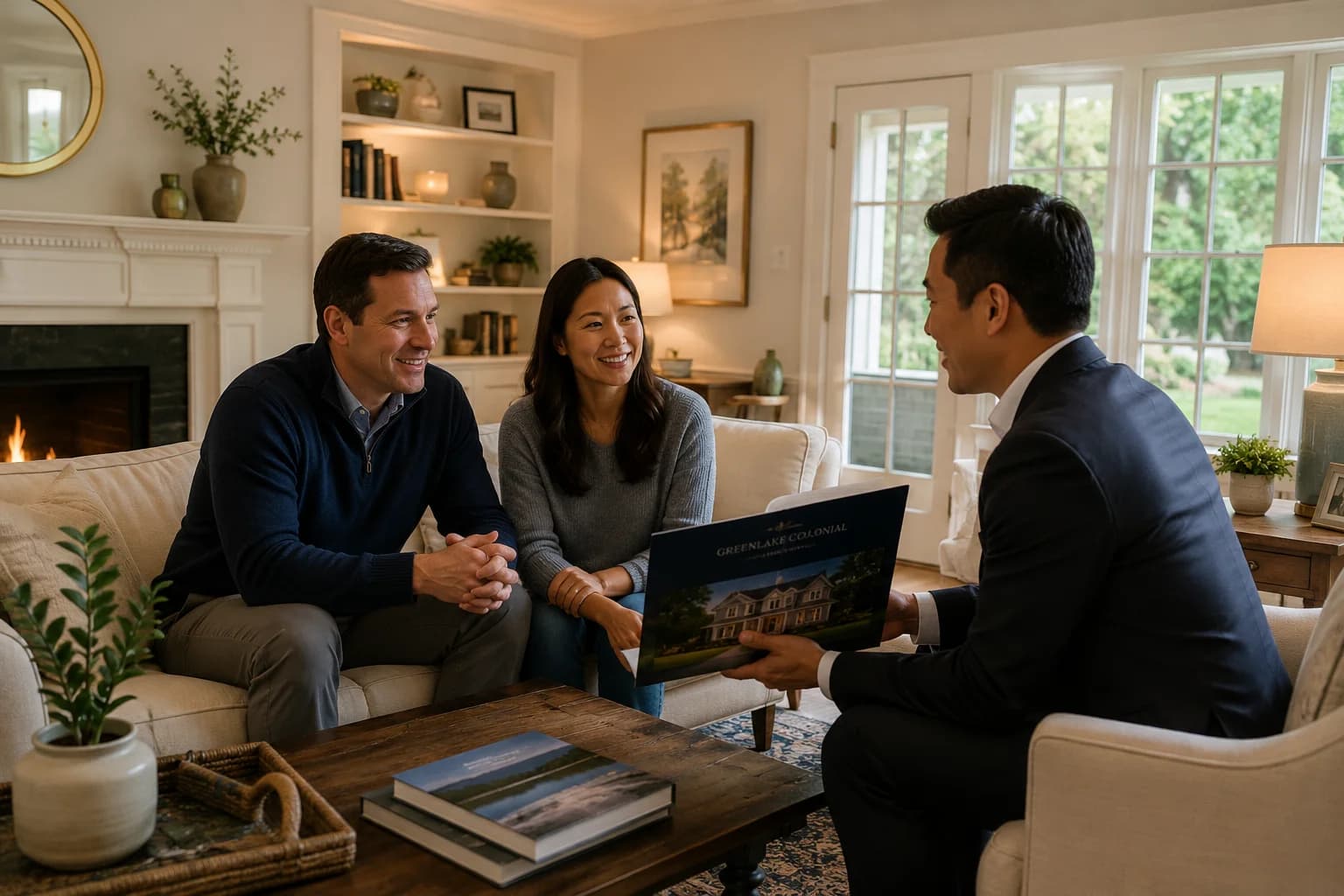 Seattle homeowner reviewing a simultaneous sell-and-buy strategy with a real estate broker