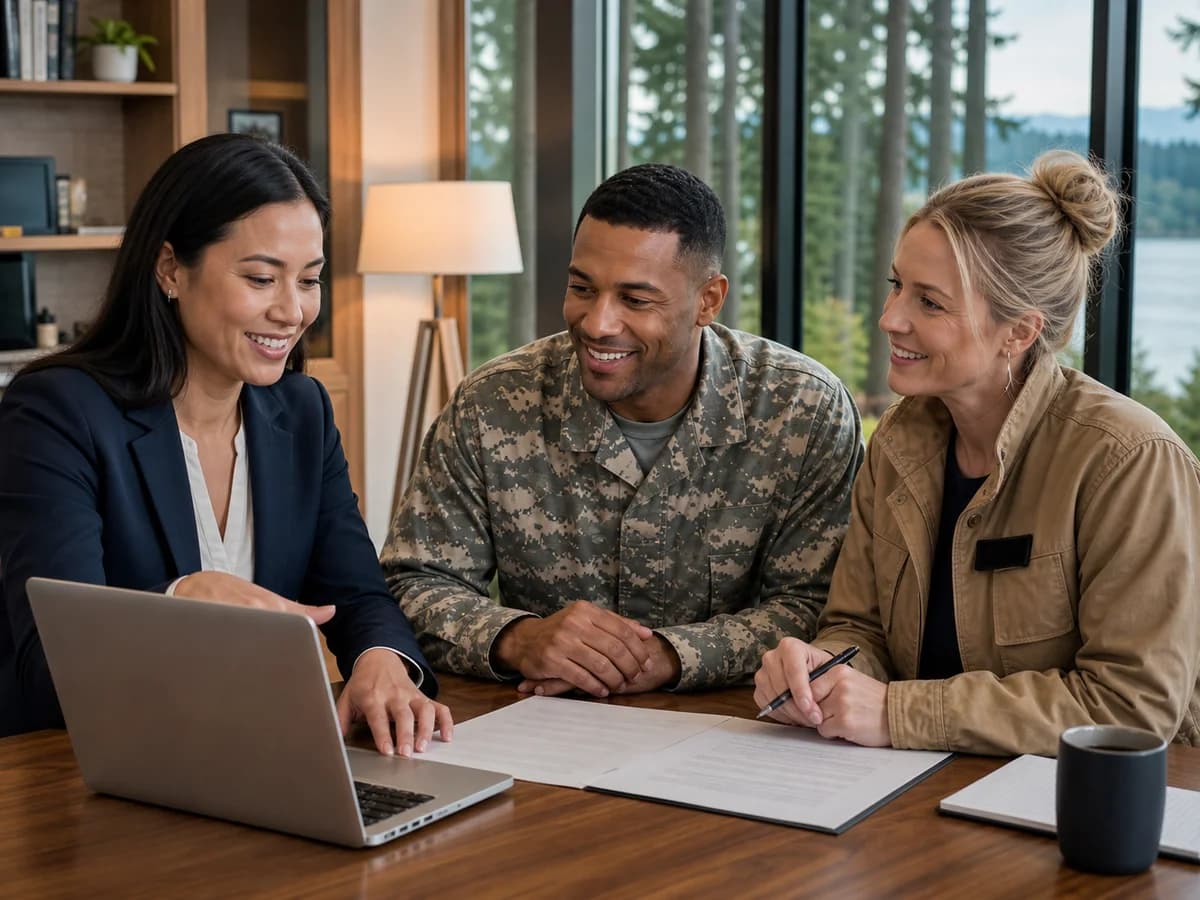 Hero lender and RexMont specialist reviewing financing options with frontline homebuyers