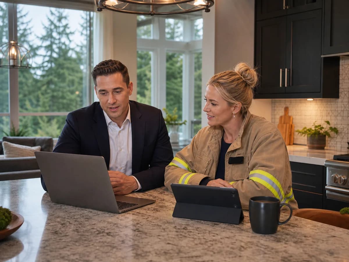 RexMont specialist preparing an advantage offer strategy with frontline homebuyers