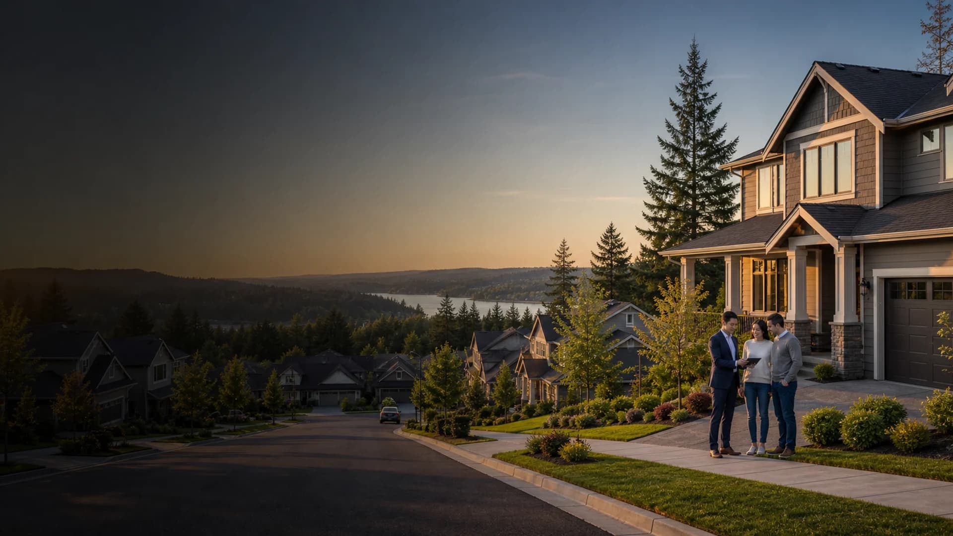 Sammamish home buyers reviewing listings with a RexMont specialist in a Plateau neighborhood