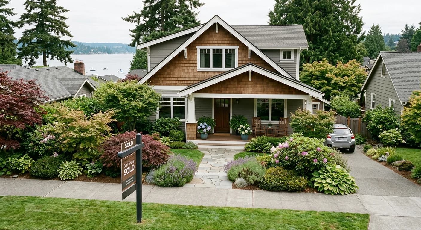 Kirkland home with a sold sign representing a fast cash sale option