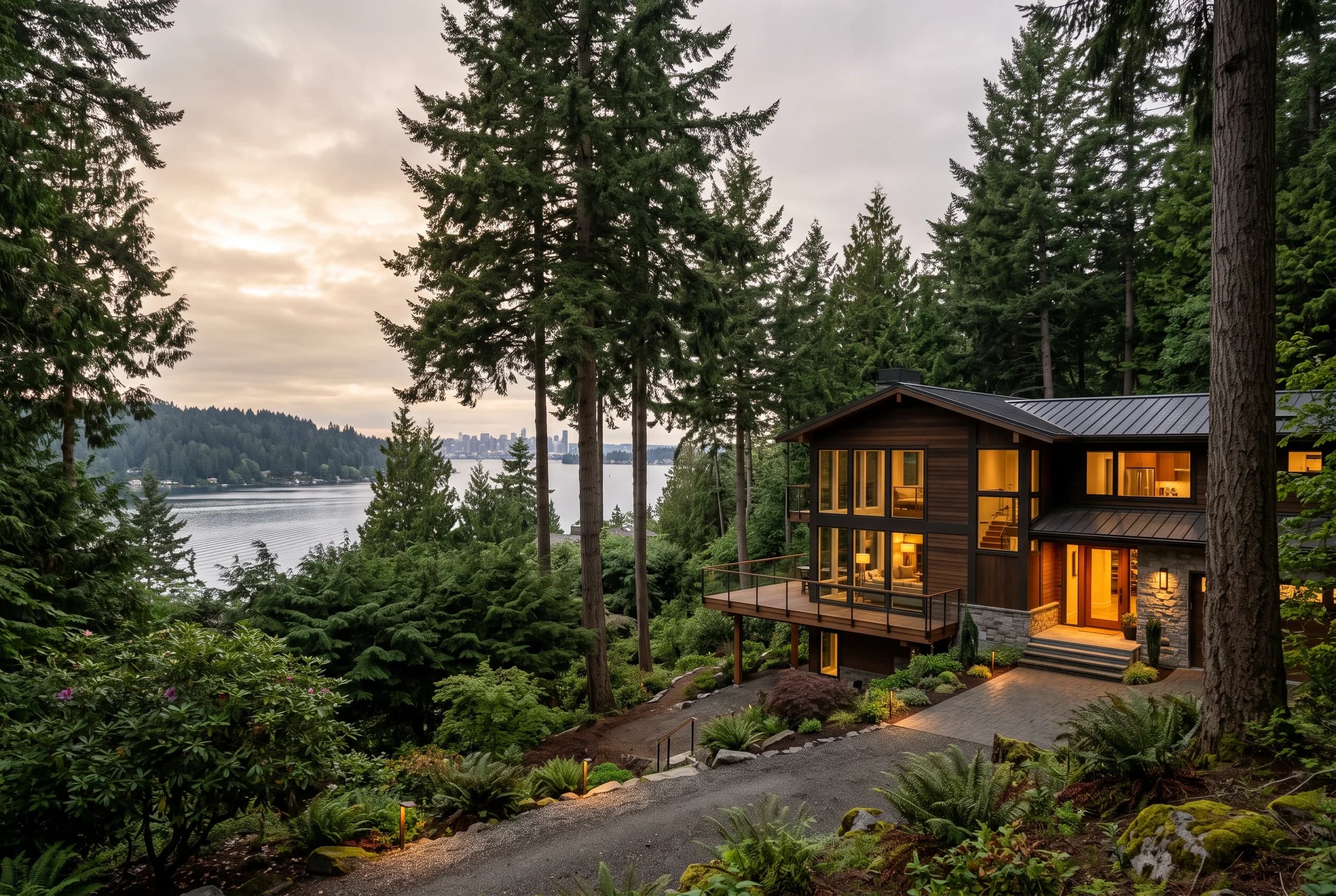 Mercer Island home above Lake Washington representing the true cost of selling on the island