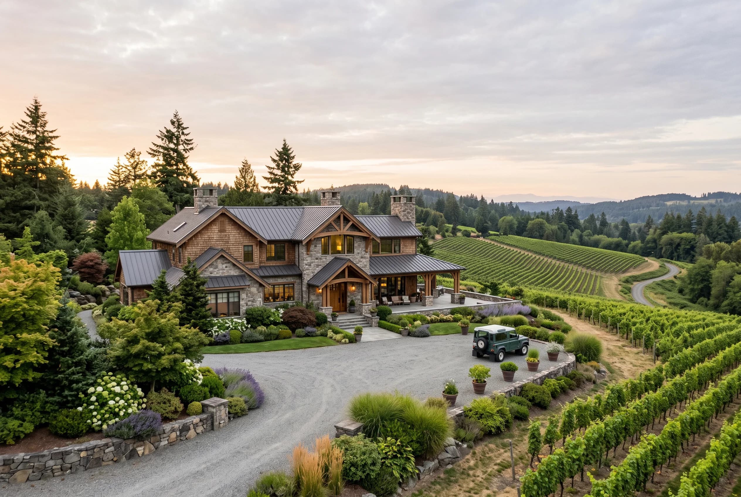 Woodinville estate home with vineyard-country backdrop representing the true cost of selling