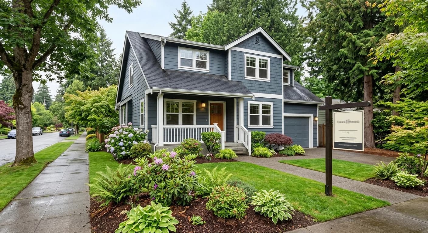 Bellevue home being listed for sale, representing flat-fee and discount listing options on the Eastside