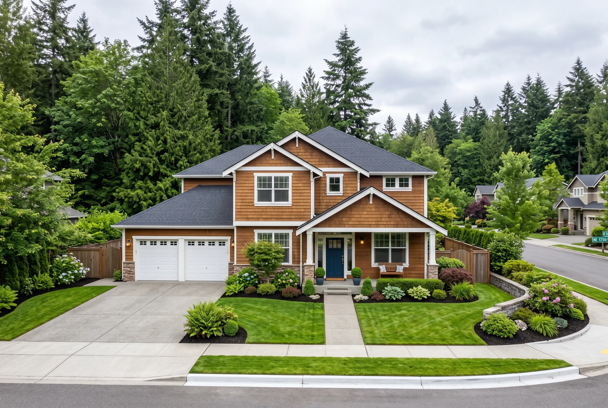 Woodinville plat home with a for-sale sign representing flat-fee and FSBO listing options