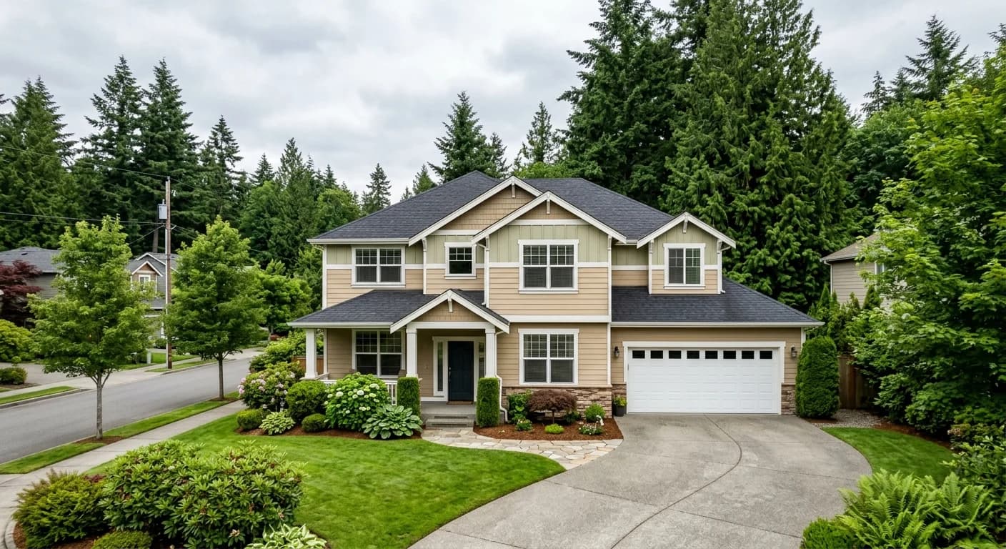 Issaquah rental property with a for-sale sign representing an investor liquidation