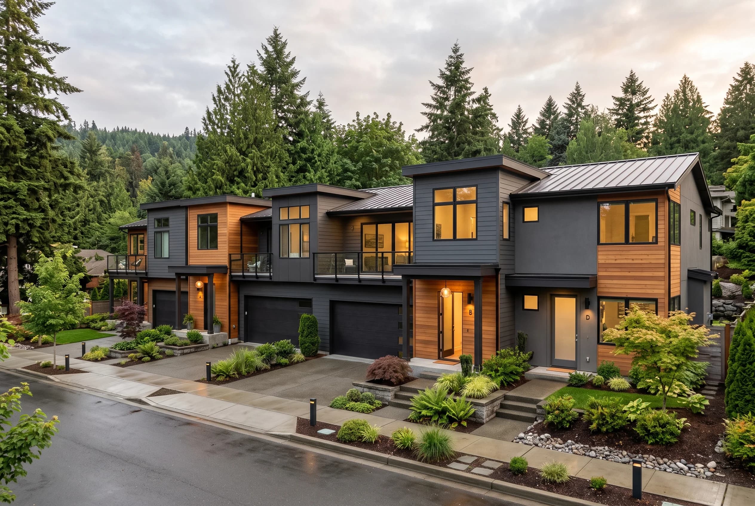 Redmond townhome exterior with tidy landscaping representing an investor exit sale