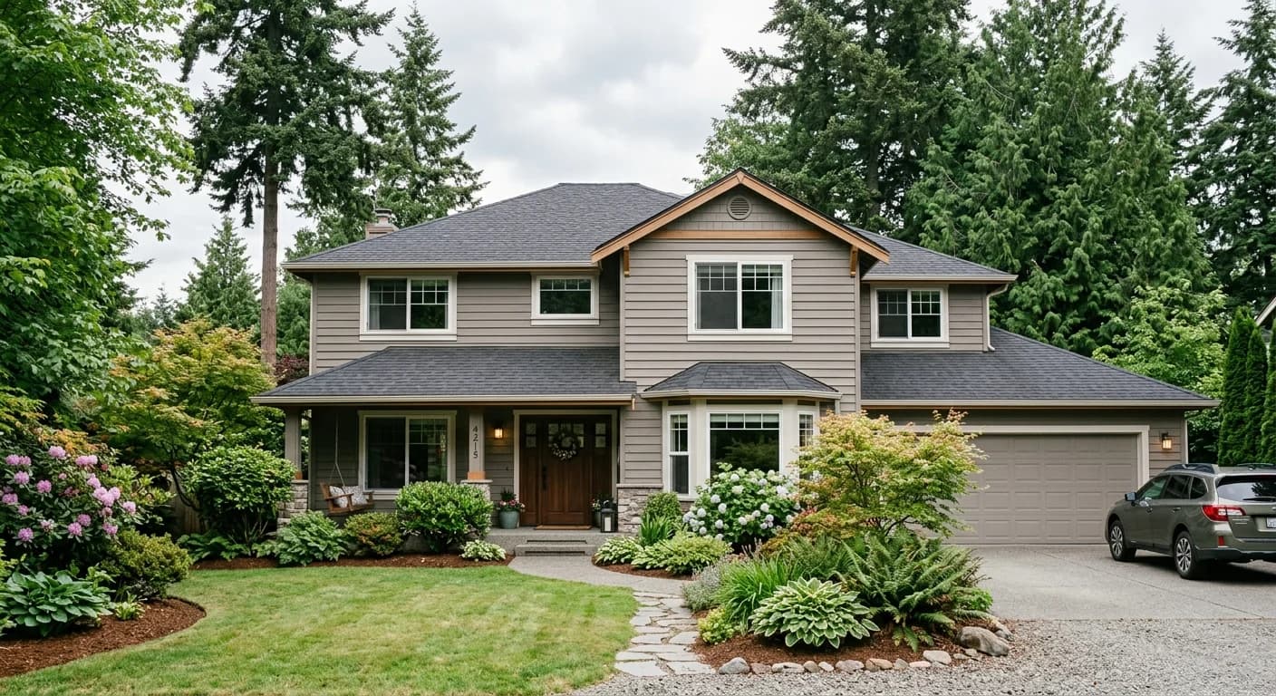 Kirkland home representing a neutral, coordinated divorce home sale