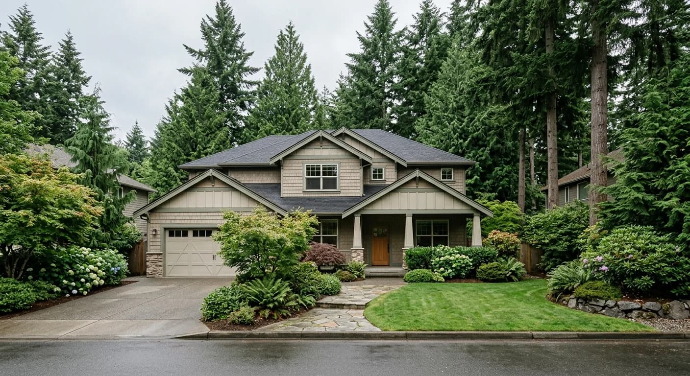 Redmond home representing a neutral, coordinated divorce home sale