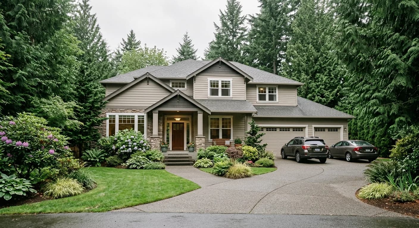 Sammamish home representing a neutral, coordinated divorce home sale