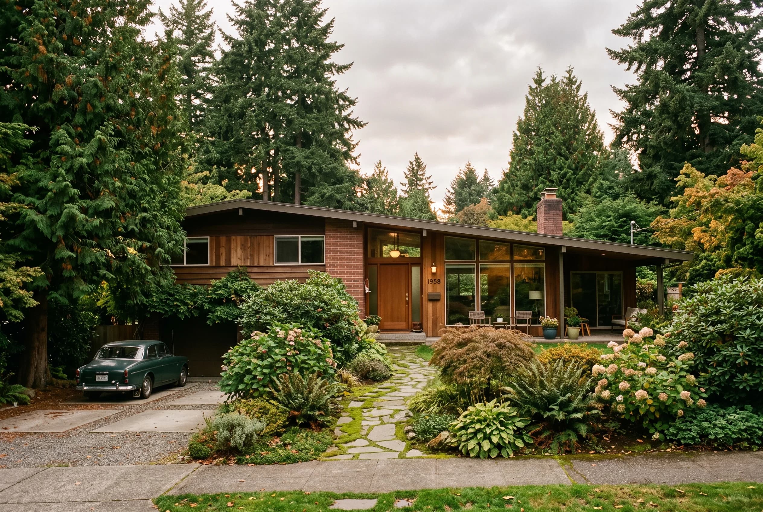 Established mid-century Bothell home with mature garden representing an inherited estate property