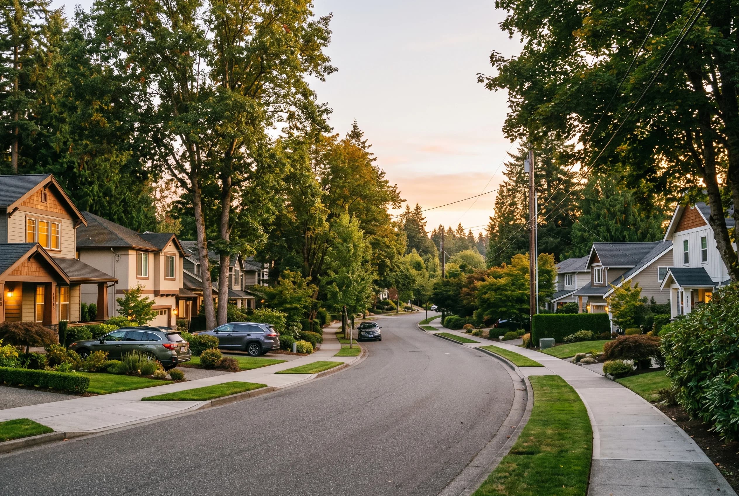 Broker reviewing a listing plan with Bothell homeowners at a kitchen table