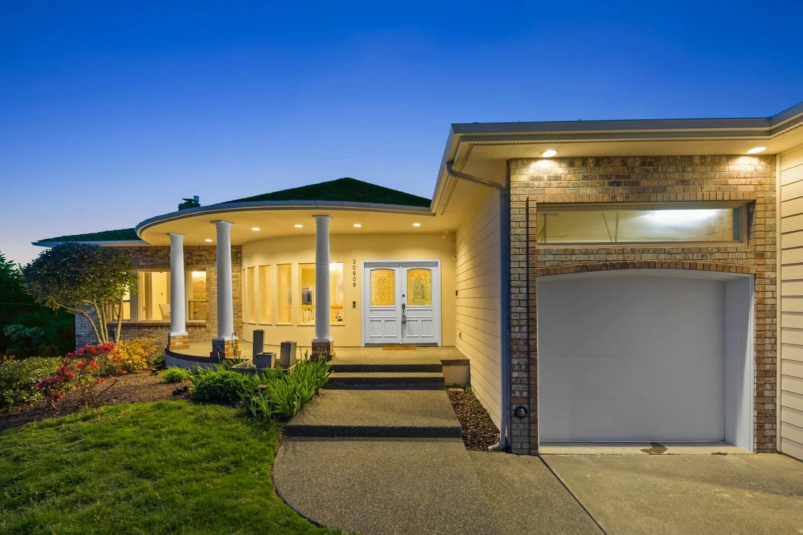 Front exterior at twilight — 30809 36th Ct SW Federal Way
