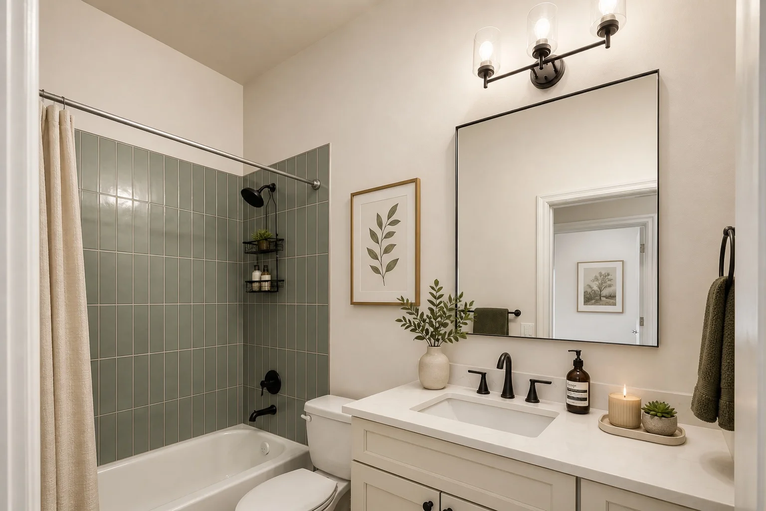 Spa-like 5-piece primary ensuite bathroom