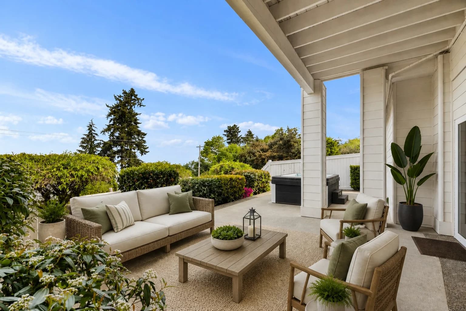 Patio and outdoor entertaining area