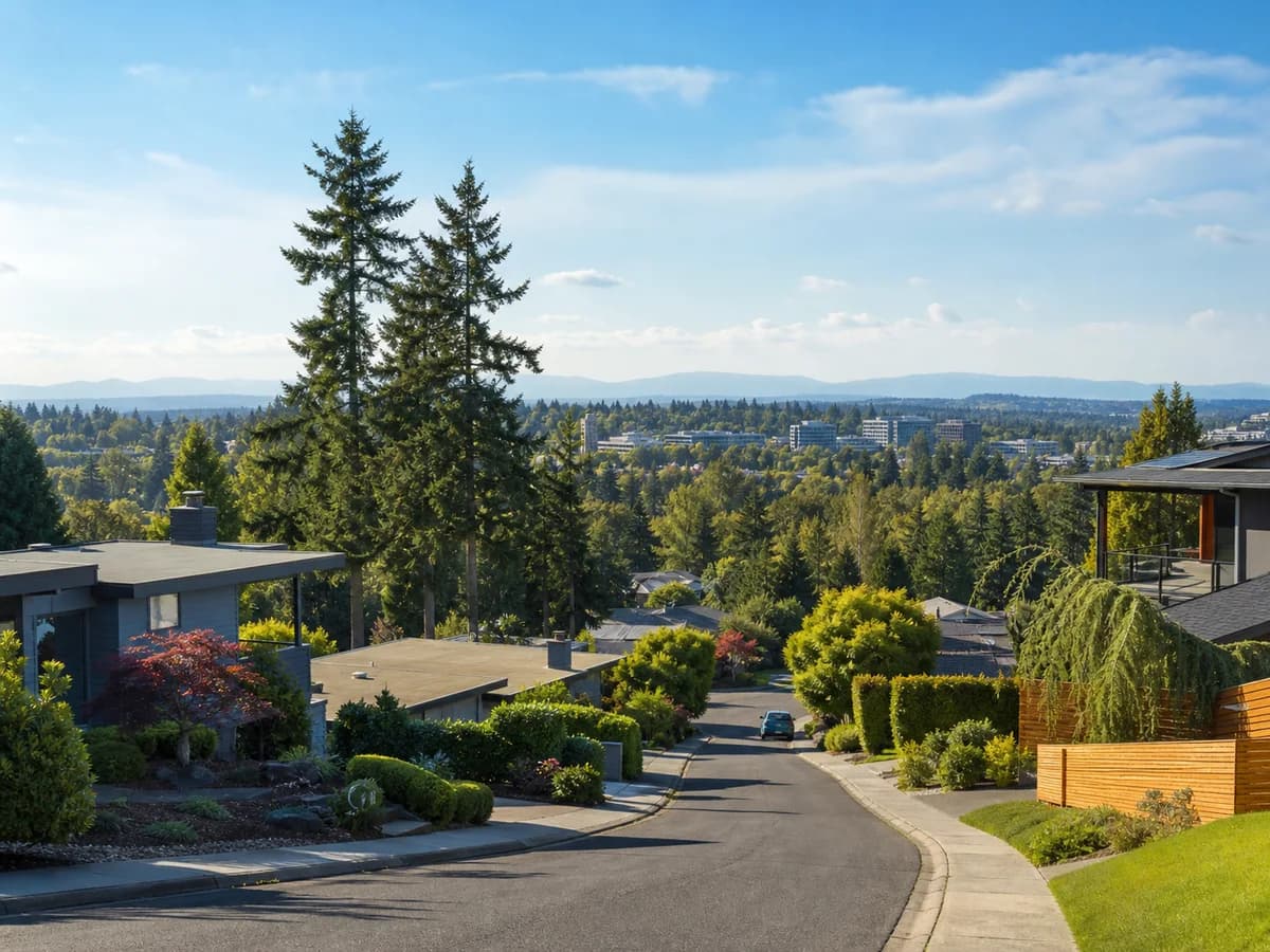 North Rose Hill Kirkland residential streets with updated homes and Eastside views