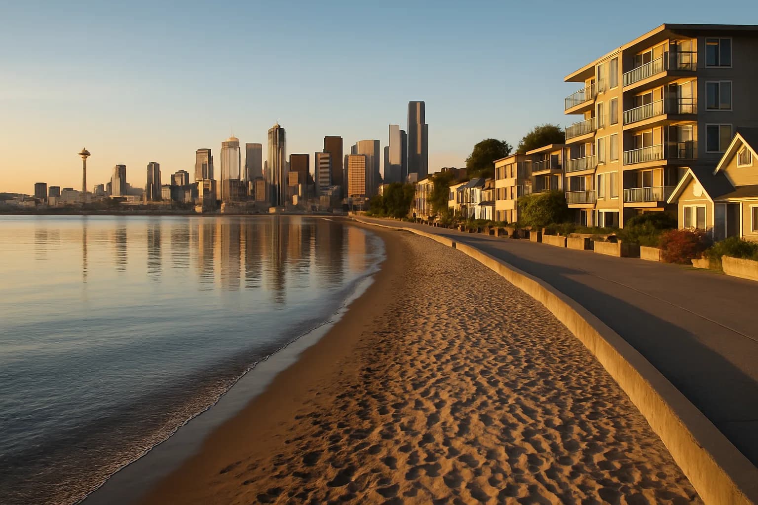 Alki Seattle luxury homes with Puget Sound views