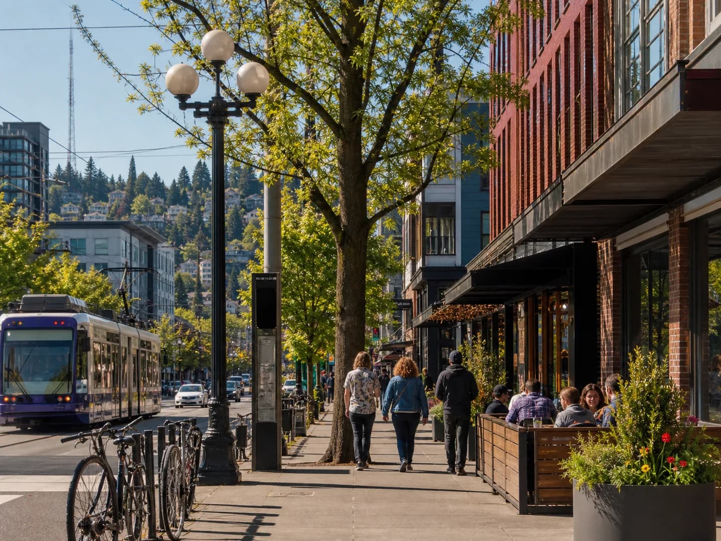 Capitol Hill Seattle restaurants, apartments, light rail, and neighborhood streets