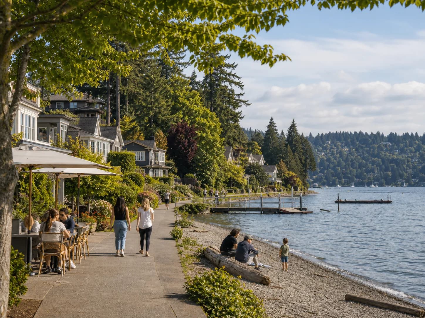 Madison Park Seattle Lake Washington beach and lakefront neighborhood