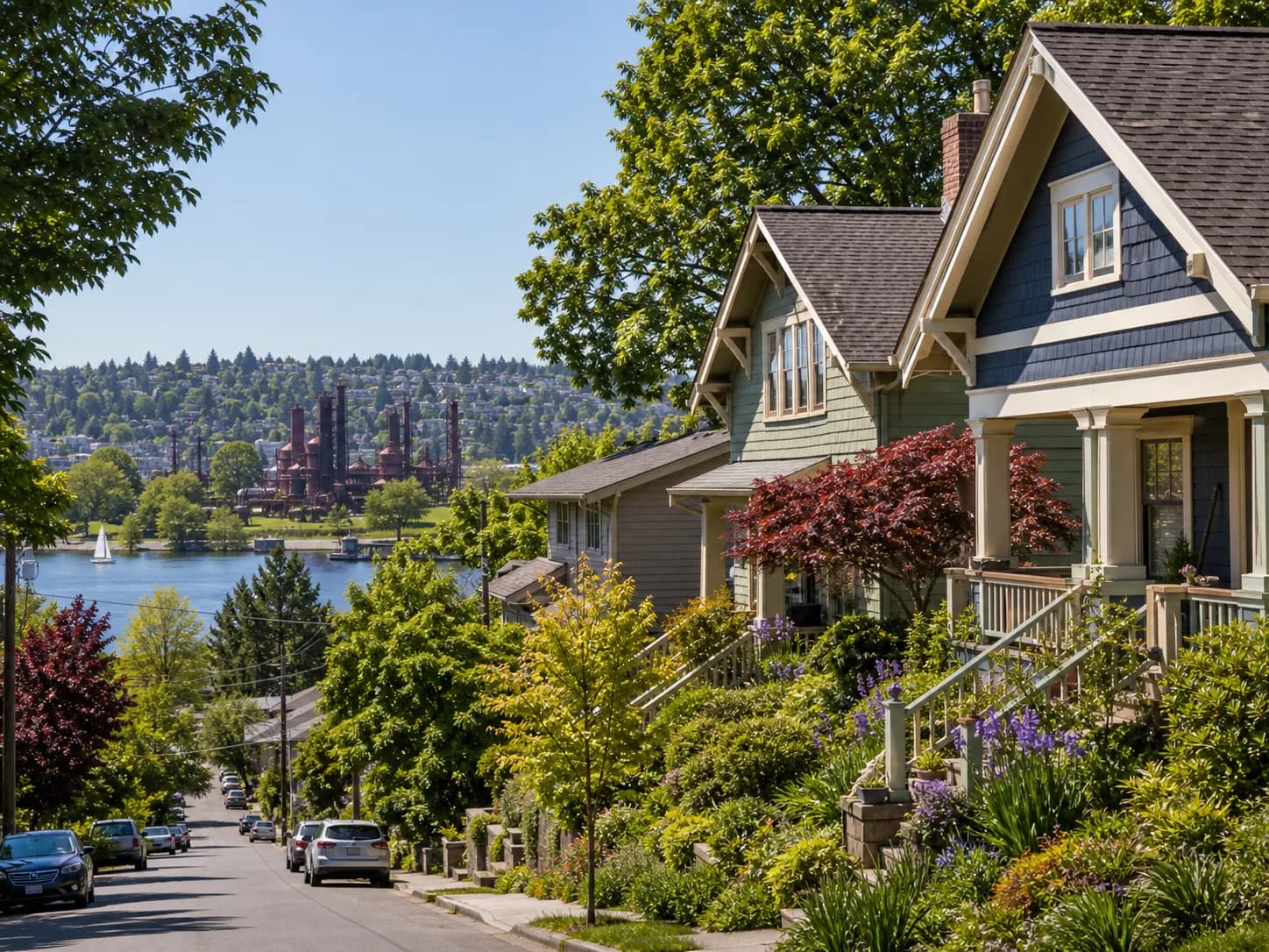 Wallingford Seattle craftsman homes near Gas Works Park and Lake Union